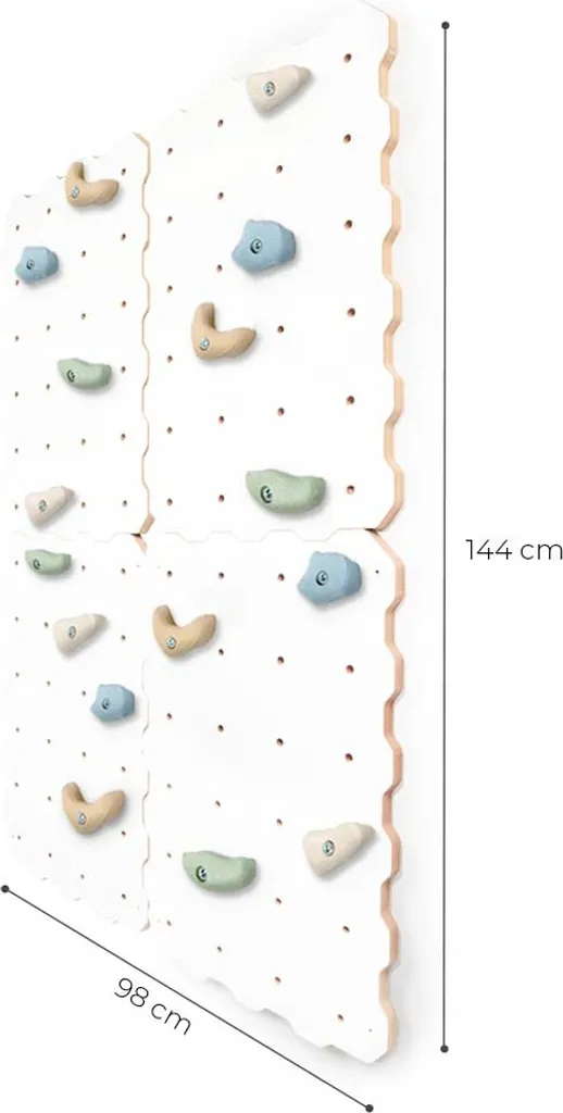 MAMOI® Kletterwand Für Kinderzimmer, Klettergerüst Und Spielgeräte Indoor, Klettern Mit Klettergriffe Für Kinder, Klettersteine, Kletterturm Mit Griffe, Turngeräte 100% ECO 3 MAMOI® Kletterwand Für Kinderzimmer, Klettergerüst Und Spielgeräte Indoor, Klettern Mit Klettergriffe Für Kinder, Klettersteine, Kletterturm Mit Griffe, Turngeräte 100% ECO – Bild 3