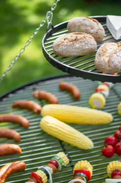 CookKing 22451 Schwenkgrill 200cm - Doppelrost Aus Rohstahl 80cm + 40cm -Grünwelt Exporteren Garten-Winkel a561412e271078ee014b743662823eed