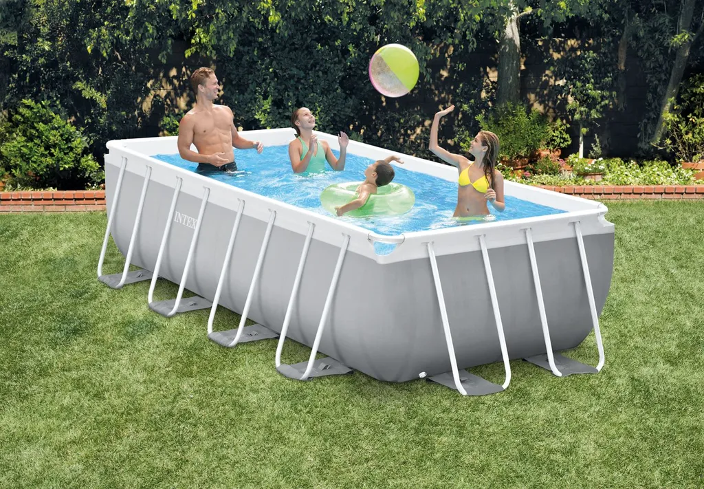 Intex Frame Pool Set Prism Quadra 400 X 200 X 100 Cm 3 Intex Frame Pool Set Prism Quadra 400 X 200 X 100 Cm – Bild 3