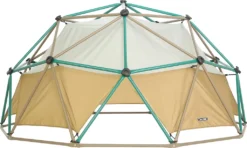 Lifetime Geometrisches Klettergerüst, Kletterkugel "Geodome" Mit Abdeckung, Spielzelt Grün / Bronze Ø 305 X 152 Cm