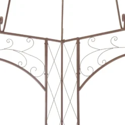 VidaXL Gartenpavillon Antikbraun 3 M Eisen 9 VidaXL Gartenpavillon Antikbraun 3 M Eisen -Grünwelt Exporteren Garten-Winkel a57eb51fc148eb8d834ef97600f7e993