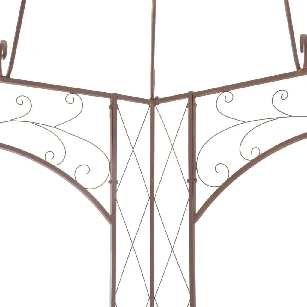 VidaXL Gartenpavillon Antikbraun 3 M Eisen 4 VidaXL Gartenpavillon Antikbraun 3 M Eisen – Bild 4