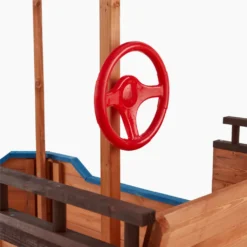 HOME DELUXE - Sandkasten MATSCHEKISTE - 160 X 78 X 103 Cm - , Piratenschiff, Sandkiste Mit Sonnendach, Aufklappbare Sitzbank, Spielzeug -Grünwelt Exporteren Garten-Winkel a5bc7cf48fed0916c64642f05c1a41d0