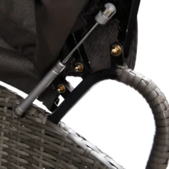 VidaXL Outdoor-Loungebett Mit Dach Grau -Grünwelt Exporteren Garten-Winkel a5d6053055833178bcb62f6c4d079813