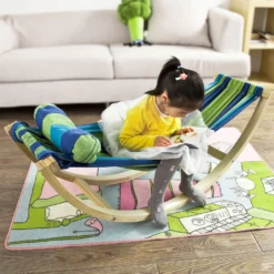 SoBuy Kinderhängematte Mit Sicherheitsstopper Hängematte Schaukel Für Kinder KMB16-J 14 SoBuy Kinderhängematte Mit Sicherheitsstopper Hängematte Schaukel Für Kinder KMB16-J -Grünwelt Exporteren Garten-Winkel a6492cb5250b54c47e373749dd972d4d