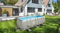 Avenli® Frame Rectangular Pool Set 400 X 207 X 122 Cm, Aufstellpool, Reckteckig, Mit Pumpe, Grau -Grünwelt Exporteren Garten-Winkel a6f0ad9aee4e75a4007290e513ae4766