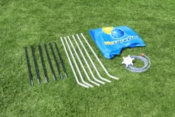 Bestway® Steel Pro™ Aufstellpool Mit Sonnenschutzdach "Splash-in-Shade" Ohne Pumpe Ø 183 X 51 Cm, Buntes Unterwasser-Design, Rund -Grünwelt Exporteren Garten-Winkel a7013a3706fd00af44abf277e52e37ce