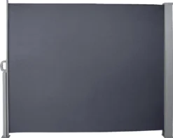 EINFEBEN Seitenmarkise Markisen Alu Ausziehbar 160x300 Cm Anthrazit Sichtschutz Windschutz Sonnenschutz Seitenrollo