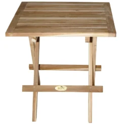 KMH® Teak Beistelltisch Rechteckig 50x50x50 Klappbar -Grünwelt Exporteren Garten-Winkel a91255cfe5d98d5ab9711fb55eda4ab6