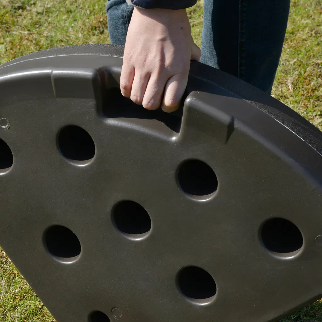 Outsunny Schirmgewicht 4-tlg. Schirmständer Mit 17 Kg Wasser Oder 25 Kg Sand Befüllbar HDPE Kaffee 100 X 100 X 10,5 Cm 6 Outsunny Schirmgewicht 4-tlg. Schirmständer Mit 17 Kg Wasser Oder 25 Kg Sand Befüllbar HDPE Kaffee 100 X 100 X 10,5 Cm – Bild 6