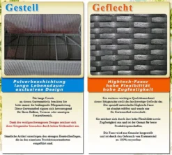 3tlg. (1er) Lounge Sessel - Gartenmöbel Polyrattan -anthrazit -Grünwelt Exporteren Garten-Winkel aadc052b1c1de4a586d74694084dbb28