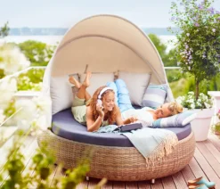 Dehner Sun-Lounger Florida, Rund, Ca. 220 X 160 X 159 Cm, Aluminium/Polyrattan, Braun/grau 13 Dehner Sun-Lounger Florida, Rund, Ca. 220 X 160 X 159 Cm, Aluminium/Polyrattan, Braun/grau -Grünwelt Exporteren Garten-Winkel aae4e65dbf96567f7fa8c166177760ab