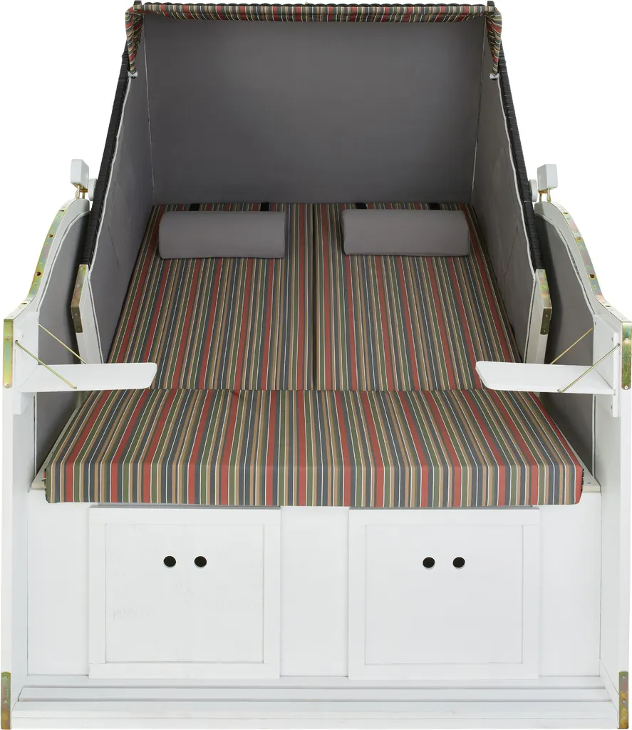 Tectake Strandkorb Mit Polster, Verstellbar, Inkl. Schutzhülle - Bunt 7 Tectake Strandkorb Mit Polster, Verstellbar, Inkl. Schutzhülle - Bunt – Bild 7