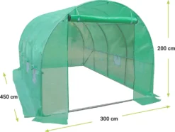 NABBI Garten Gewächshaus Gewächshaus 450x300x200 Cm - Grün -Grünwelt Exporteren Garten-Winkel ab3c0ea1644391d81677fcd9cb7852f6