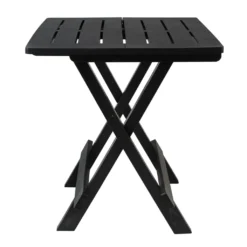 3tlg. Campinggarnitur Klapptisch 45x43,5cm Anthrazit + 2 Campingstühle Schwarz -Grünwelt Exporteren Garten-Winkel abfbc0fe390c73940aba8959af14e697