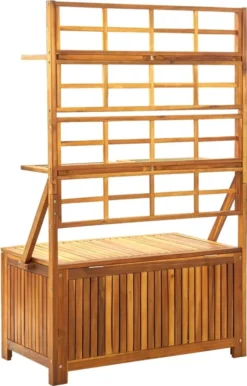 VidaXL Aufbewahrungstruhe Mit Rankgitter 99x55x160cm Massivholz Akazie -Grünwelt Exporteren Garten-Winkel ad49f9cadb3e7d5440b1aca5de3c2861