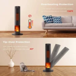 Keramischer Turm-Raumheizer Mit Massivholz-Set, Design Mit Fernbedienung. -Grünwelt Exporteren Garten-Winkel ae5ab5a2d9e1c3c29d4cd0070a058c2f