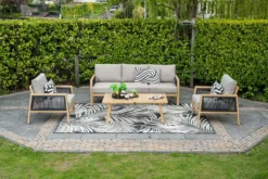Garden Impressions Decala Lounge Set 4-teilig Aluminium Hell Teaklook Taupe -Grünwelt Exporteren Garten-Winkel ae810dbf57db740422aaf5a9083496dc