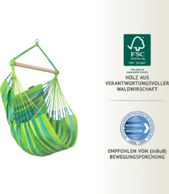 La Siesta Domingo Lime Basic Hängesessel Wetterfest Grün Hängestuhl -Grünwelt Exporteren Garten-Winkel afda44a15ec097ac2d8205600ce11e83