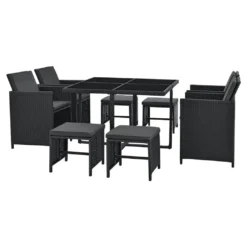 Juskys Polyrattan Sitzgruppe Baracoa L 9-teilig Wetterfest & Stapelbar – Gartenmöbel Set Mit 4 Stühle, 4 Hocker & Tisch Für Garten & Terrasse 19 Juskys Polyrattan Sitzgruppe Baracoa L 9-teilig Wetterfest & Stapelbar – Gartenmöbel Set Mit 4 Stühle, 4 Hocker & Tisch Für Garten & Terrasse -Grünwelt Exporteren Garten-Winkel b0a698b76e79b44a4bd747d2bd750c42