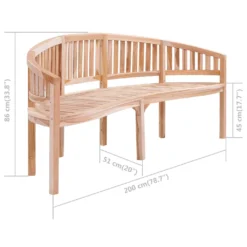 VidaXL Bananenbank 200 Cm Massivholz Teak -Grünwelt Exporteren Garten-Winkel b0b3726ef62478e5f8d41064fafda666