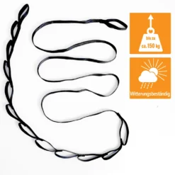 300kg Hängematten Befestigung 2 Gurte 280x2,5cm Baum Gurt Set Aufhängung Schwarz 12 300kg Hängematten Befestigung 2 Gurte 280x2,5cm Baum Gurt Set Aufhängung Schwarz -Grünwelt Exporteren Garten-Winkel b0ec15b69ab7c035bc43063642e10da1