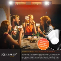 KESSER® Infrarot Heizstrahler 3000W IR-Gastro-Bar Inkl. LED Licht Terrassenstrahler Mit WiFi & Fernbedienung Inkl. Schutzhülle Infrarotstrahler Quarzstrahler Terrassenheizer Wand-Heizstrahler, Farbe:Schwarz 16 KESSER® Infrarot Heizstrahler 3000W IR-Gastro-Bar Inkl. LED Licht Terrassenstrahler Mit WiFi & Fernbedienung Inkl. Schutzhülle Infrarotstrahler Quarzstrahler Terrassenheizer Wand-Heizstrahler, Farbe:Schwarz -Grünwelt Exporteren Garten-Winkel b0f0c971071f1e9015ca02699e1386f2