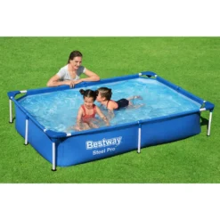Bestway Steel Pro Swimming Pool 221x150x43 Cm -Grünwelt Exporteren Garten-Winkel b156a5bdfe3e568fc96b976e7ae45dae