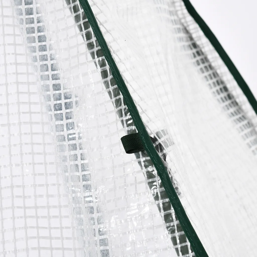 Outsunny Mini Gewächshaus Überwinterungszelt Für Pflanzen Mit Rolltür Garten Balkon Winterschutz Weiß 160 X 138 X 180 Cm 7 Outsunny Mini Gewächshaus Überwinterungszelt Für Pflanzen Mit Rolltür Garten Balkon Winterschutz Weiß 160 X 138 X 180 Cm – Bild 7