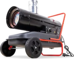 DeTecc. DT-20Di Indirekte Heizkanone Ölheizgebläse 20000 Watt | 38 L Tank | 600m³/h