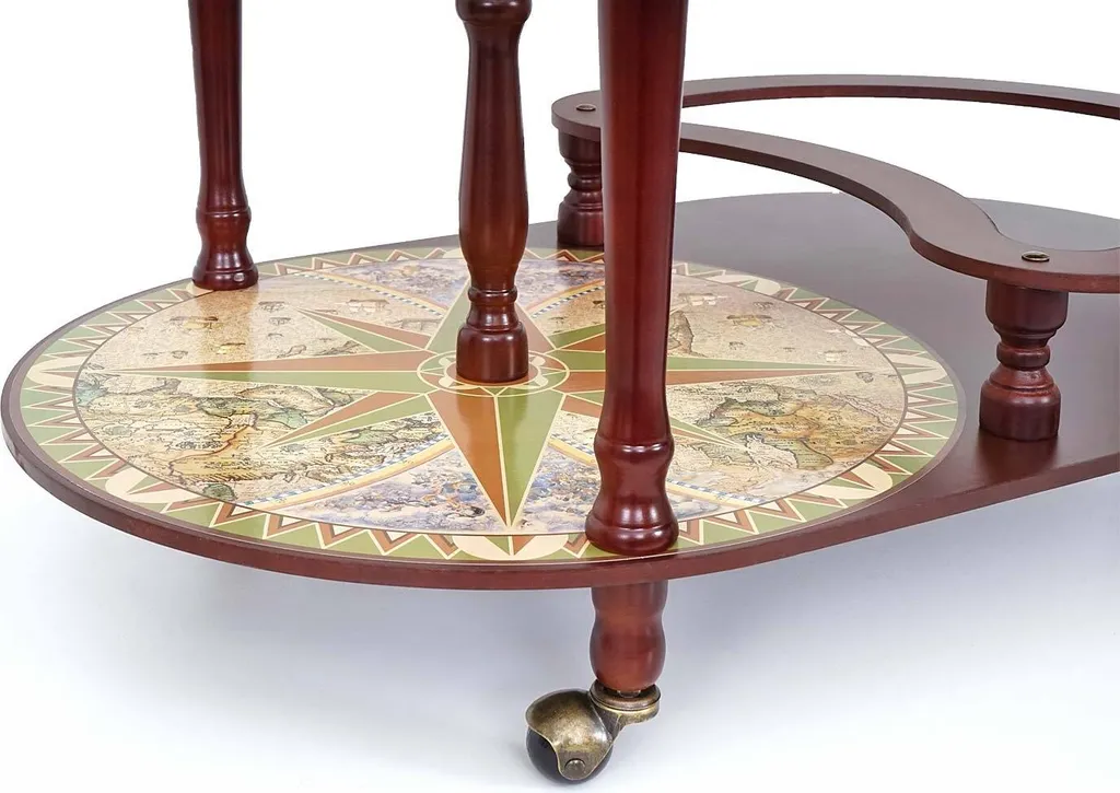 Globusbar Mit Tisch MCW-D84, Minibar Hausbar Tischbar, Weltkugel Ø 42cm Rollbar Eukalyptusholz 6 Globusbar Mit Tisch MCW-D84, Minibar Hausbar Tischbar, Weltkugel Ø 42cm Rollbar Eukalyptusholz – Bild 6