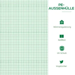 Outsunny Gewächshaus Mit Fenster PE Treibhaus Tomatenhaus Frühbeet 180x60x60cm Grün -Grünwelt Exporteren Garten-Winkel b28bacbc967890a3182ae4cf47174997