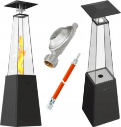 Gasheizstrahler Umbrella BS Stahl Schwarz 12kW Set -Grünwelt Exporteren Garten-Winkel b2f7ac466ca99ac5dc9ab1a743edaac9