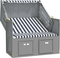 VidaXL Strandkorb Mit Dach Poly Rattan Und Massivholz Blau & Weiß 10 VidaXL Strandkorb Mit Dach Poly Rattan Und Massivholz Blau & Weiß -Grünwelt Exporteren Garten-Winkel b318be000e39e96d6498639b5605fab8