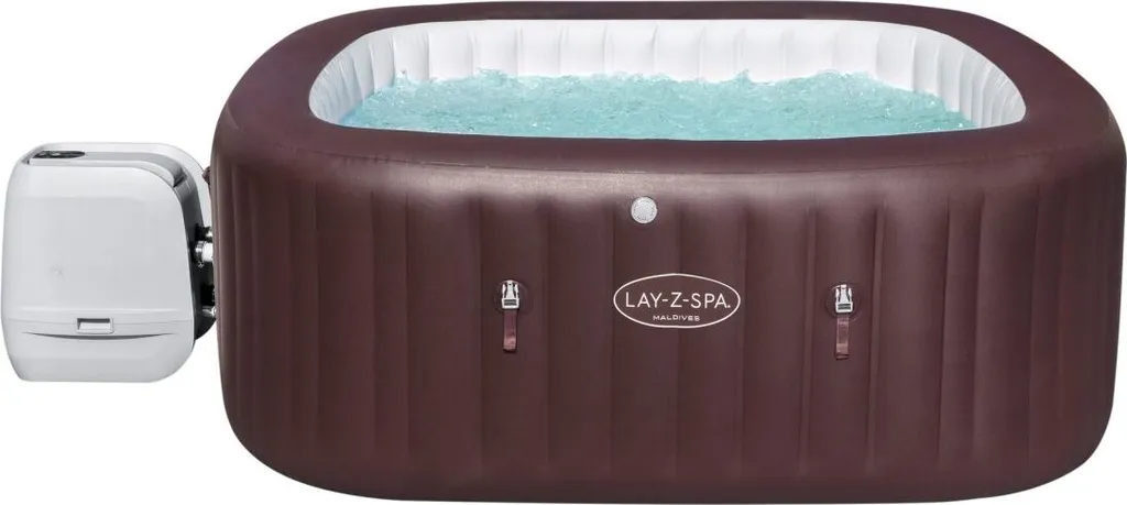 Bestway LAY-Z-SPA® Whirlpool Maldives HydroJet Pro™, Eckig, 201x201x80cm, 60033 1 Bestway LAY-Z-SPA® Whirlpool Maldives HydroJet Pro™, Eckig, 201x201x80cm, 60033