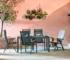 Dehner Klappsessel Chicago, Hochlehner, 109 X 63 X 68 Cm, Aluminium/Textilene, Grau -Grünwelt Exporteren Garten-Winkel b3d5e2406c81ac39df540cd1c774c566