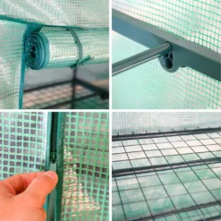 EINFEBEN Foliengewächshaus Gewächshäuser Treibhaus Tomatenhaus Pflanzenhaus Grün 200*80*170CM -Grünwelt Exporteren Garten-Winkel b464d146423f96d8f270cddfa225bfab