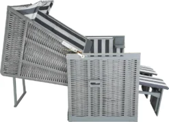 Tectake Strandkorb Mit Polster, Verstellbar, Inkl. Schutzhülle - Grau/weiß 16 Tectake Strandkorb Mit Polster, Verstellbar, Inkl. Schutzhülle - Grau/weiß -Grünwelt Exporteren Garten-Winkel b4c3a3c092db0f056b49d39d3a8db440