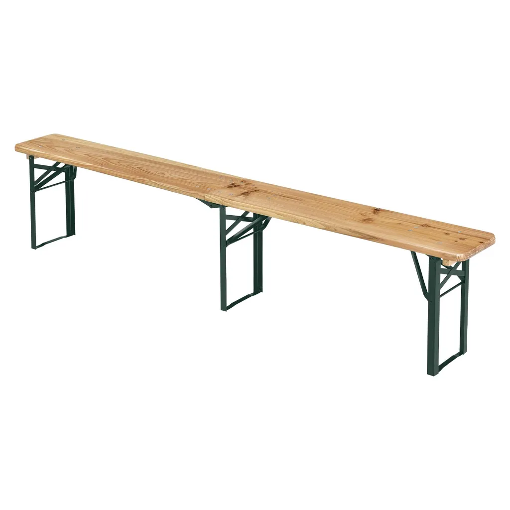 Juskys Bierzeltgarnitur 3-teilig Biertischgarnitur Mittig Klappbar 220 Cm - Gartenmöbel Set Aus Tannenholz Biertisch Bierbänke Festzeltgarnitur Natur 8 Juskys Bierzeltgarnitur 3-teilig Biertischgarnitur Mittig Klappbar 220 Cm - Gartenmöbel Set Aus Tannenholz Biertisch Bierbänke Festzeltgarnitur Natur – Bild 8