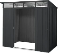 Pergart Gerätehaus "Lübeck 86" Anthrazit 4,05 M²