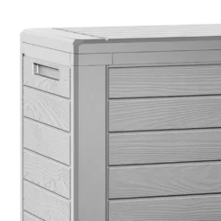 Deuba Auflagenbox Holzoptik 120x46x57cm Kissenbox Gartenbox Garten Truhe Hellgrau -Grünwelt Exporteren Garten-Winkel b5806cc7046b0614ff59a9a467de7e78