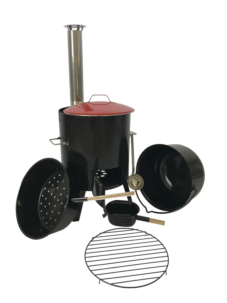 EL Fuego Gulaschkanone, Gulaschofen, Eintopfofen, "Szeged" + GRATIS Dazu: Schöpfkelle, Edelstahl, 23 Cm 4 EL Fuego Gulaschkanone, Gulaschofen, Eintopfofen, "Szeged" + GRATIS Dazu: Schöpfkelle, Edelstahl, 23 Cm – Bild 4