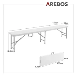 AREBOS Bierzeltgarnitur Set Klapptisch 180cm + 2 X Klappbänke 19 AREBOS Bierzeltgarnitur Set Klapptisch 180cm + 2 X Klappbänke -Grünwelt Exporteren Garten-Winkel b6852864ae639c1c1125df9c3719adb6