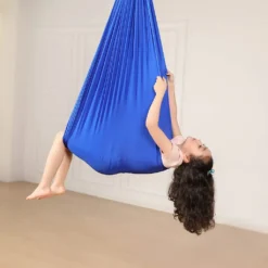 Kinder Schwingen Hängematte, Indoor Schaukel Elastisch Cuddle Hammock Sensory Swing Ideal Für ADHS, Asperger Und Sensorische Integration Sowie Autismustherapie(Blau,150 X 280CM) -Grünwelt Exporteren Garten-Winkel b80e88d7f4e6f17af4a79fbd652681d4