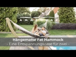 Hängematte Amazonas Fat Hammock XXL 187x146cm Taupe -Grünwelt Exporteren Garten-Winkel b8b591892a5fd69b444b19a9164fea03