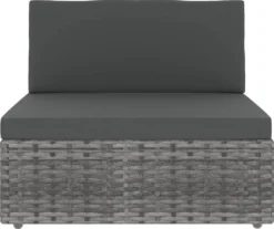 VidaXL Modulares 2-Sitzer-Sofa Poly Rattan Grau 11 VidaXL Modulares 2-Sitzer-Sofa Poly Rattan Grau -Grünwelt Exporteren Garten-Winkel b9057fba020f3667968a41a6df4e6478