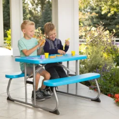 Lifetime Kunststoff Picknicktisch Kinder Blau -Grünwelt Exporteren Garten-Winkel b97ac3fd475d574585bb14be670f9626