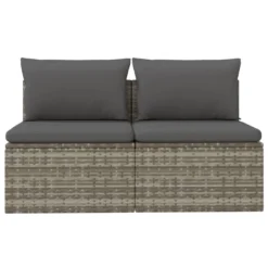 VidaXL Gartensofa 2-Sitzer Mit Kissen Grau Poly Rattan -Grünwelt Exporteren Garten-Winkel b9e192b4309b3895efb9dad0647b6f8a