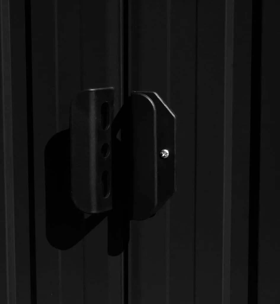 VidaXL Gerätehaus 257x489x181 Cm Metall Anthrazit 5 VidaXL Gerätehaus 257x489x181 Cm Metall Anthrazit – Bild 5