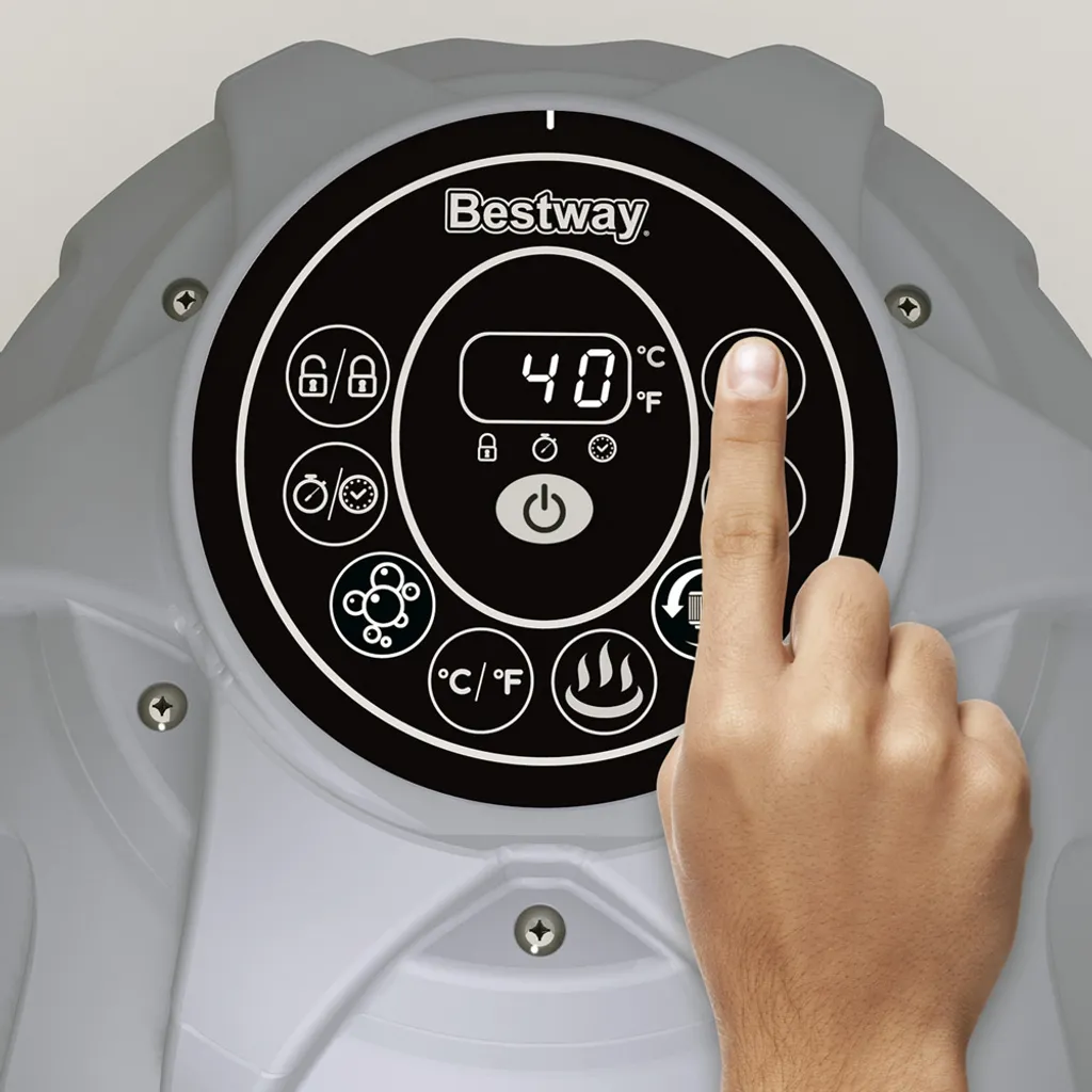 Bestway Lay-Z-Spa™ Milan AirJet Plus™ Rund, 196 X 71 Cm Mit App-Steuerung 8 Bestway Lay-Z-Spa™ Milan AirJet Plus™ Rund, 196 X 71 Cm Mit App-Steuerung – Bild 8